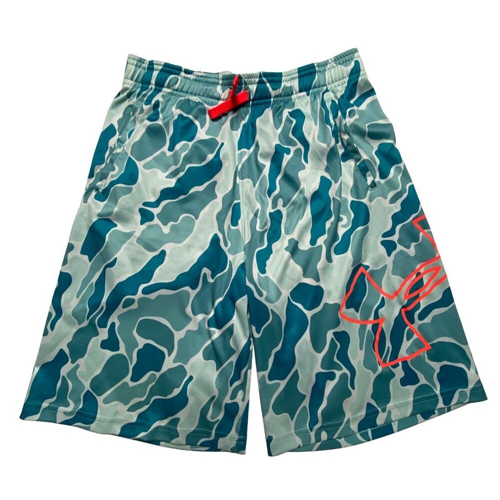 Under Armour Boys Youth XL Athletic Shorts Lot Black Camo - Picture 2 of 16